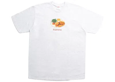 Pre-owned Supreme Chicken Dinner Tee Shirt In Ash Grey In Gray