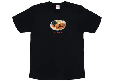 Pre-owned Supreme Chicken Dinner Tee Shirt In Black