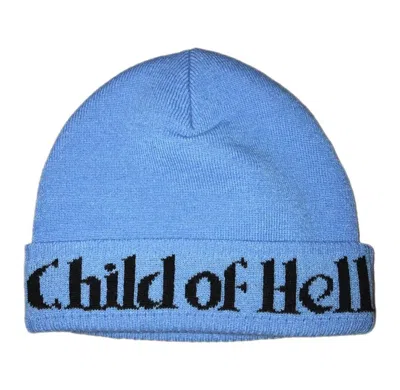Pre-owned Supreme Child Of Hell Beanie In Blue
