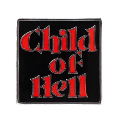 Pre-owned Supreme Child Of Hell Black Pin In Silver