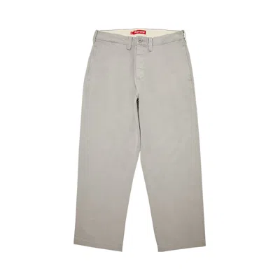 Pre-owned Supreme Chino Pant 'grey'