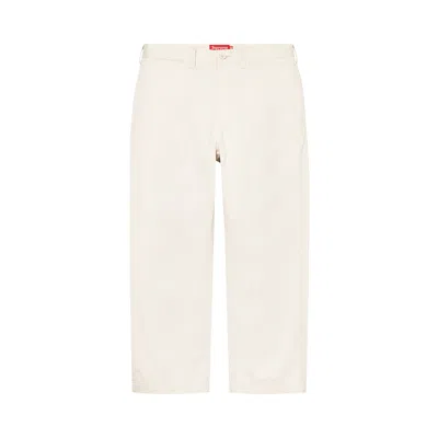 Pre-owned Supreme Chino Pant 'natural' | Cream | Men's Size 34