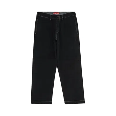 Pre-owned Supreme Chino Pant 'overdyed Labels' | Black | Men's Size 32