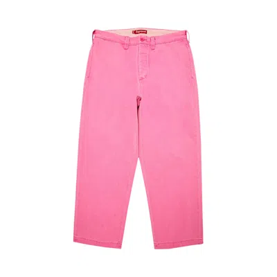 Pre-owned Supreme Chino Pant 'pink'