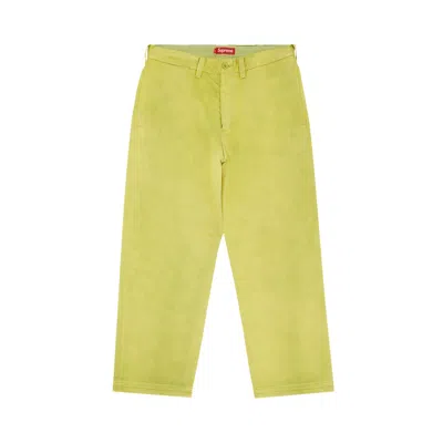 Pre-owned Supreme Chino Pant 'washed Green' | Men's Size 32