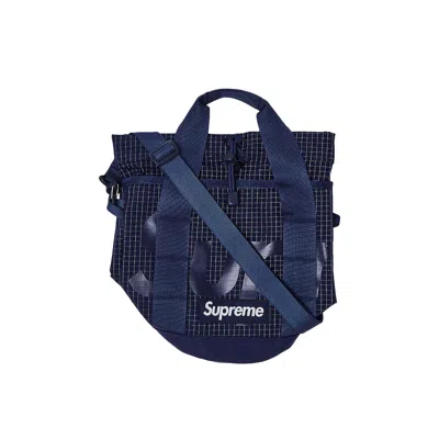 Pre-owned Supreme Cinch Bag 'navy' In Blue