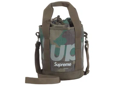 Pre-owned Supreme Cinch Bag (ss24) In Woodland Camo