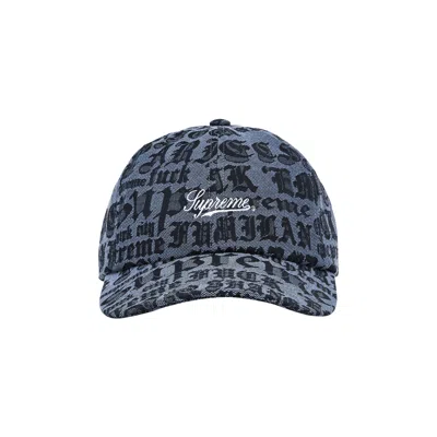 Pre-owned Supreme Cities Jacquard 6-panel 'blue' | Men's Size Onesize