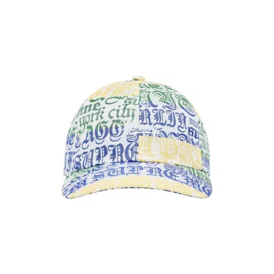 Pre-owned Supreme Cities Jacquard 6-panel 'multicolor' | Multi-color | Men's Size Onesize