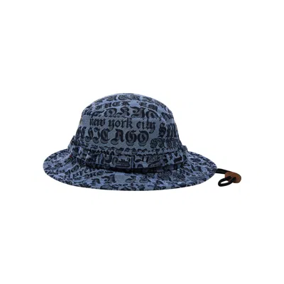 Pre-owned Supreme Cities Jacquard Boonie 'blue' | Men's Size M/l