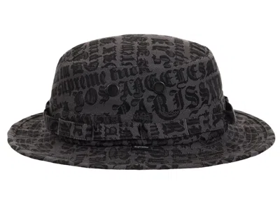 Pre-owned Supreme Cities Jacquard Boonie Hat In Black
