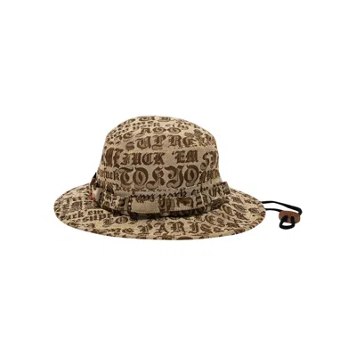 Pre-owned Supreme Cities Jacquard Boonie 'tan' | Men's Size M/l In Brown