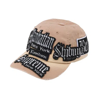 Pre-owned Supreme City Patches 6-panel 'tan' | Men's Size Onesize In Brown