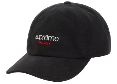 Pre-owned Supreme Classic Logo 6panel (ss21) In Black