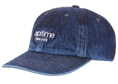 Pre-owned Supreme Classic Logo 6panel (ss23) In Denim