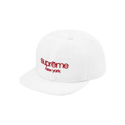 Pre-owned Supreme Classic Logo Air Mesh 6-panel 'white' | Men's Size Onesize