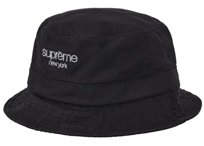 Pre-owned Supreme Classic Logo Crusher Hat In Black
