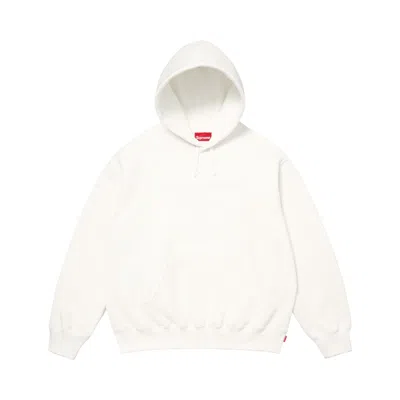 Pre-owned Supreme Classic Logo Hooded Sweatshirt 'white' | Men's Size M