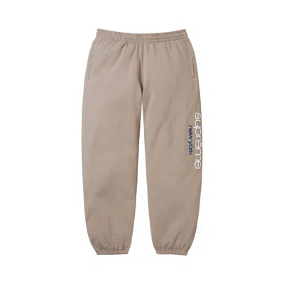 Pre-owned Supreme Classic Logo Sweatpant 'taupe' | Tan | Men's Size Xl In Brown