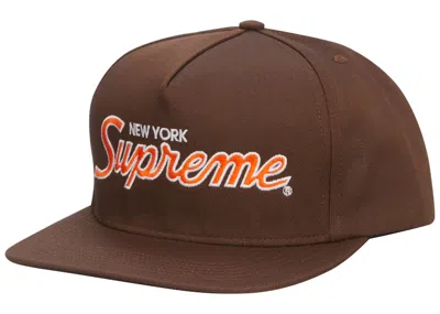 Pre-owned Supreme Classic Team 5panel In Brown