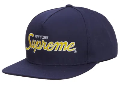 Pre-owned Supreme Classic Team 5panel In Navy Blue