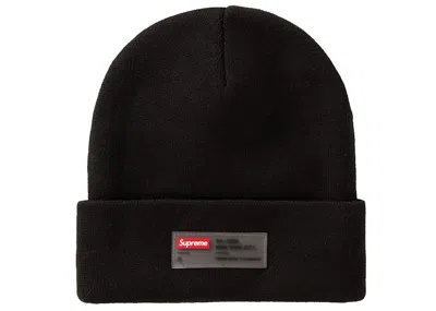 Pre-owned Supreme Clear Label Beanie In Black