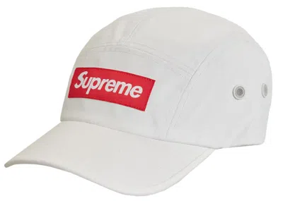 Pre-owned Supreme Coated Cordura Camp Cap In White
