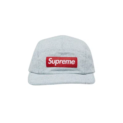 Pre-owned Supreme Coated Denim Camp Cap 'white'