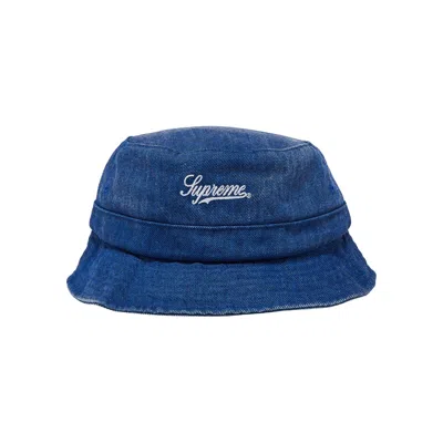 Pre-owned Supreme Coated Denim Crusher 'royal' In Blue