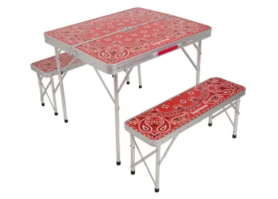 Pre-owned Supreme Coleman Folding Table Set In Red