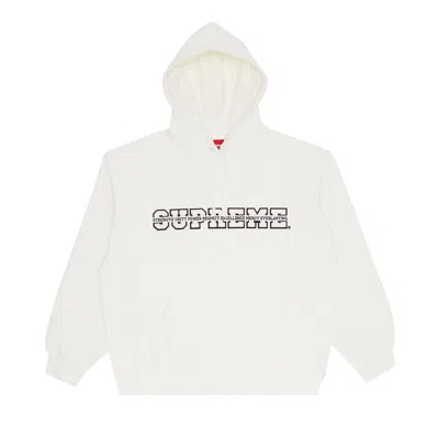 Pre-owned Supreme Collegiate Acronym Hooded Sweatshirt 'white'