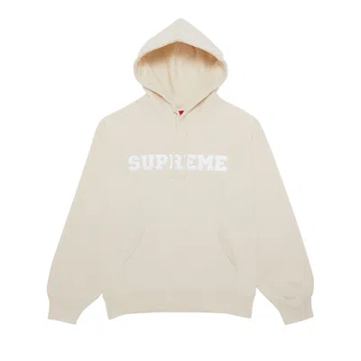 Pre-owned Supreme Collegiate Hooded Sweatshirt 'natural' In White