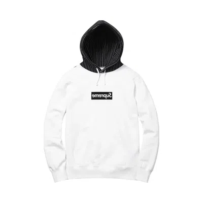 Pre-owned Supreme × Comme Des Garçons Shirt Pullover Hoodie 'black' | White | Men's Size L