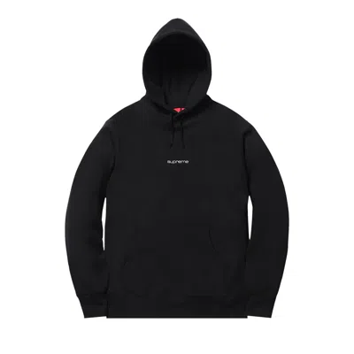Pre-owned Supreme Compact Logo Hooded Sweatshirt 'black' | Men's Size Xl