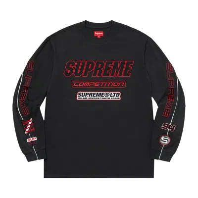 Pre-owned Supreme Competition Long-sleeve Top 'black' | Men's Size Xl