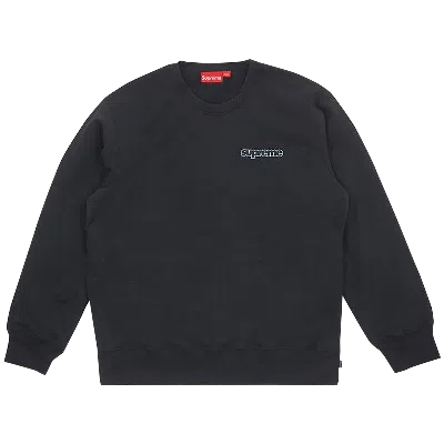 Pre-owned Supreme Connect Crewneck Sweatshirt 'black'