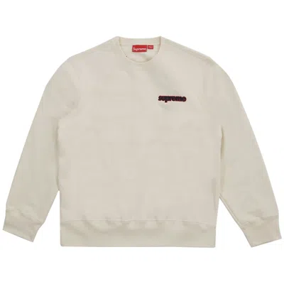 Pre-owned Supreme Connect Crewneck Sweatshirt 'natural' | Cream | Men's Size M