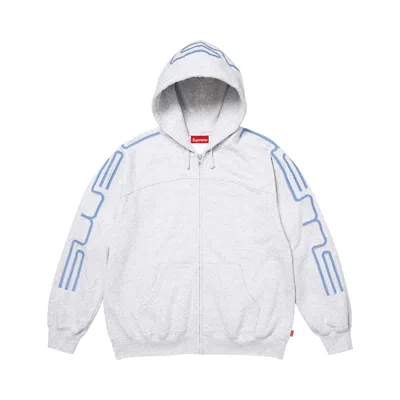 Pre-owned Supreme Connect Zip Up Hooded Sweatshirt 'ash Grey' | Men's Size S