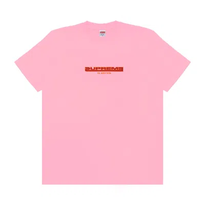 Pre-owned Supreme Connected Tee 'pink' | Men's Size Xl