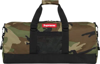Pre-owned Supreme Contour Duffle Bag In Woodland Camo