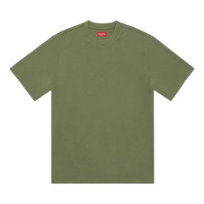 Pre-owned Supreme Contrast Appliqué Short-sleeve Top 'olive' | Green | Men's Size Xl