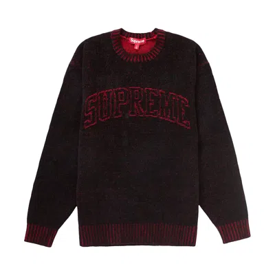 Pre-owned Supreme Contrast Arc Sweater 'black'