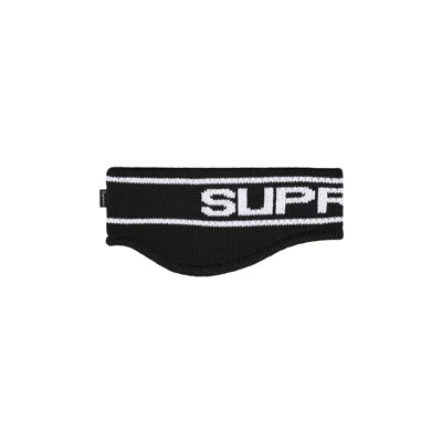 Pre-owned Supreme Contrast Logo Headband 'black' | Men's Size Onesize