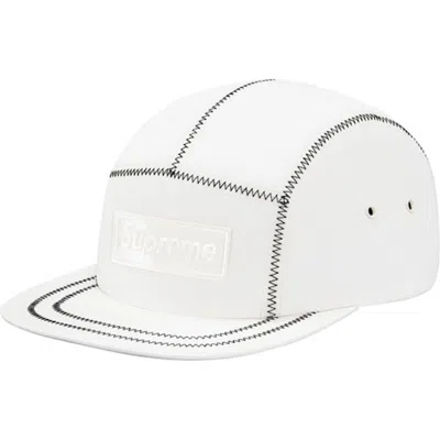 Pre-owned Supreme Contrast Stitch Camp Cap In White