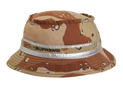 Pre-owned Supreme Contrast Stitch Crusher Hat In Chocolate Chip Camo