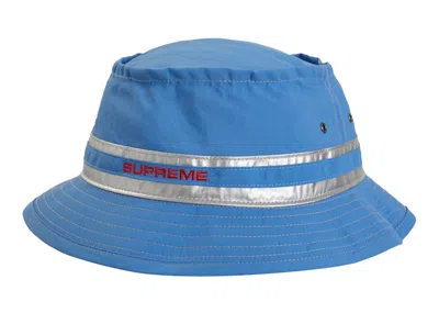 Pre-owned Supreme Contrast Stitch Crusher Hat In Light Blue