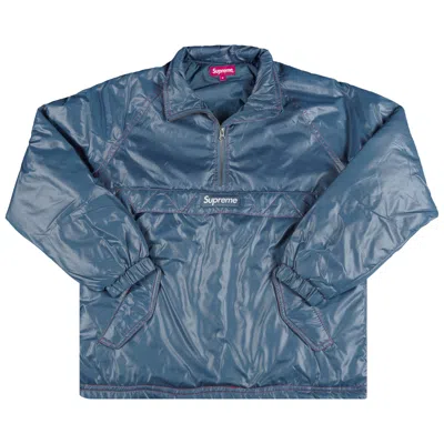 Pre-owned Supreme Contrast Stitch Pullover 'navy' | Blue | Men's Size L