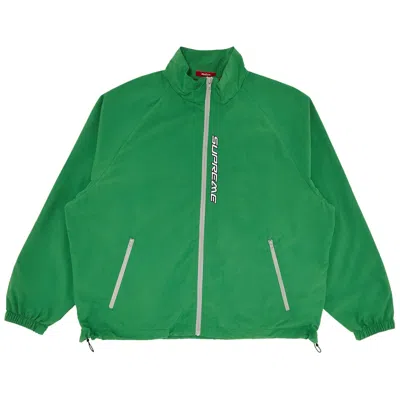 Pre-owned Supreme Contrast Zip Track Jacket 'green' | Men's Size Xl