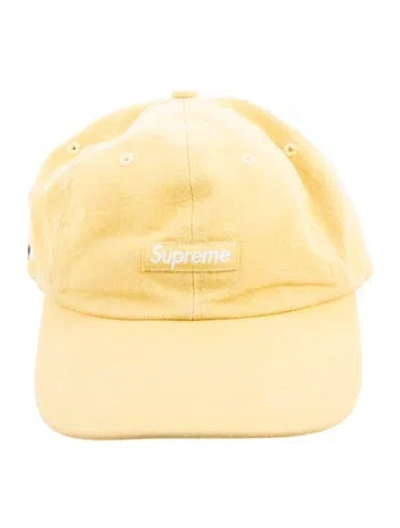 Pre-owned Supreme Cordura Box Baseball Cap In Yellow