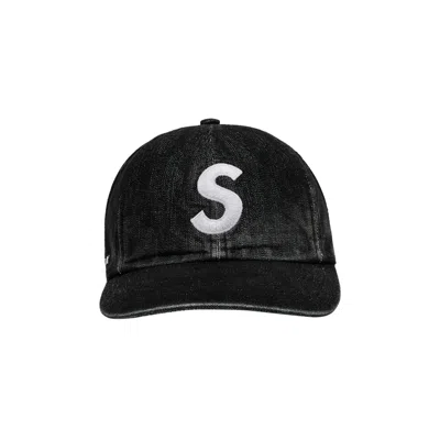 Pre-owned Supreme Cordura Denim S Logo 6-panel 'black' | Men's Size Onesize